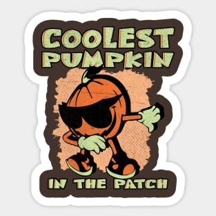 Coolest Pumpkin In The Patch Sticker